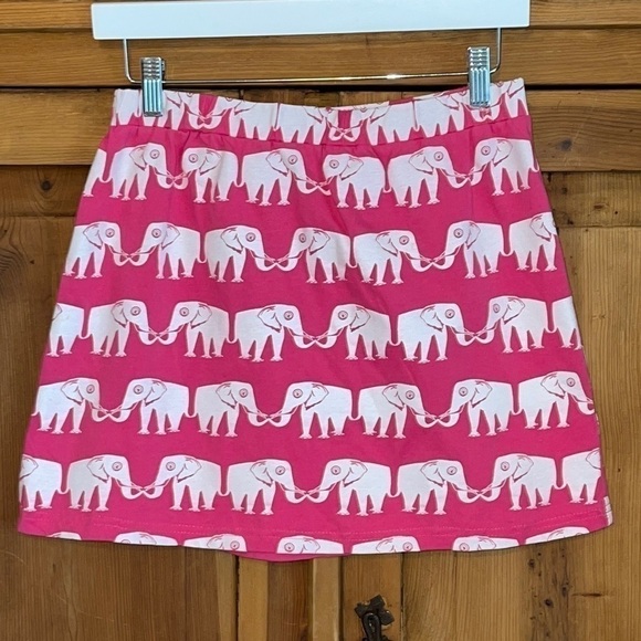 Future First Lady Pink & White Elephant mini skirt Sz. S - Picture 9 of 10